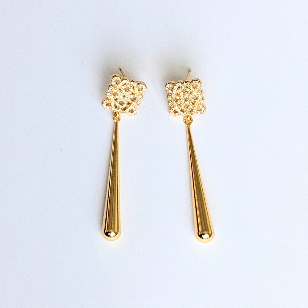 Pavé Drop Earrings